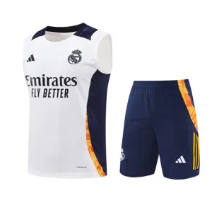Ensemble de shorts et de gilet du Real Madrid 2024/25 - Blanc