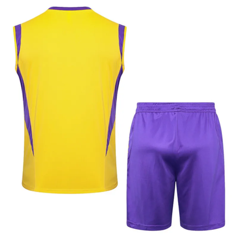 Set di shorts e gilet del Real Madrid 2024/25 - Giallo