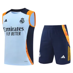 Ensemble de shorts et de gilet du Real Madrid 2024/25 - Bleu