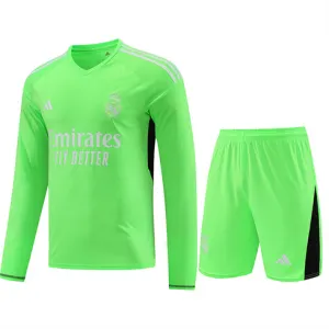 Maillot de formation à manches longues du gardien de but du Real Madrid 2024/25 - Bleu