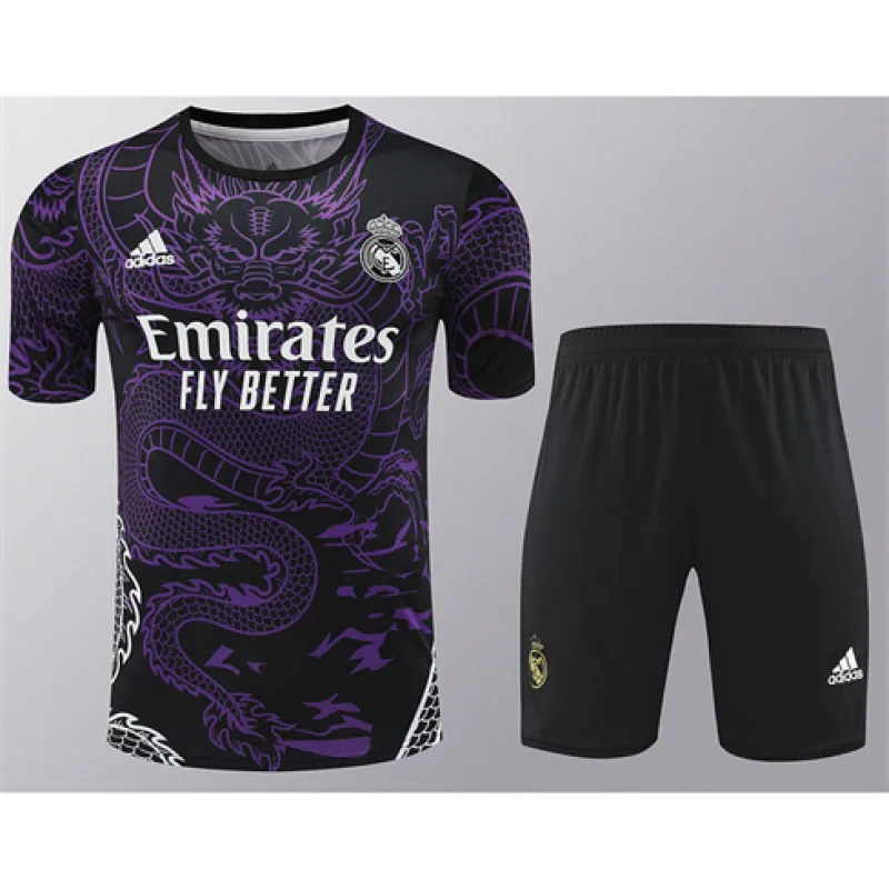 Camiseta de entrenamiento + pantalones cortos del Real Madrid 2024/25 - Púrpura