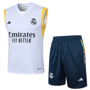 Ensemble de shorts et de gilet du Real Madrid 2024/25 - Blanc