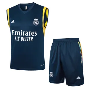Ensemble de shorts et de gilet du Real Madrid 2024/25 - Bleu