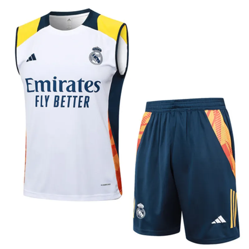 Real Madrid Shorts and Vest Set 2024/25 - White