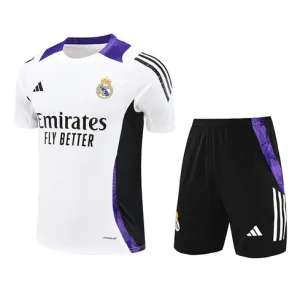 Maillot de formation + shorts du Real Madrid 2024/25 - Blanc