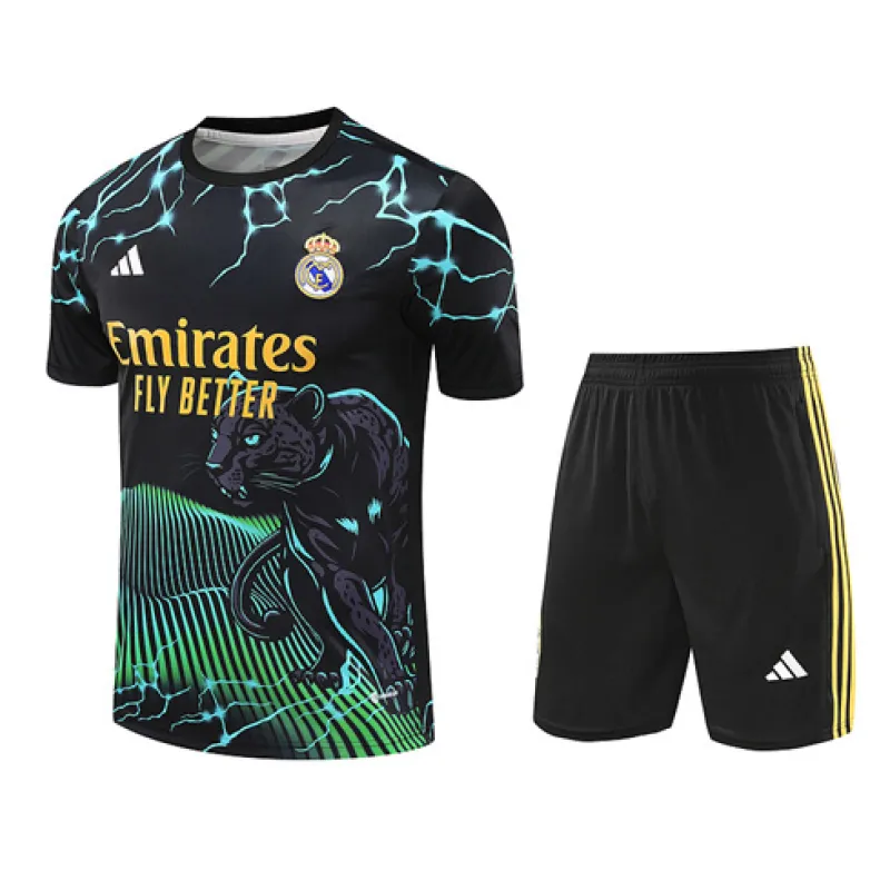 Maglia di allenamento+shorts del Real Madrid 2024/25 - Nero