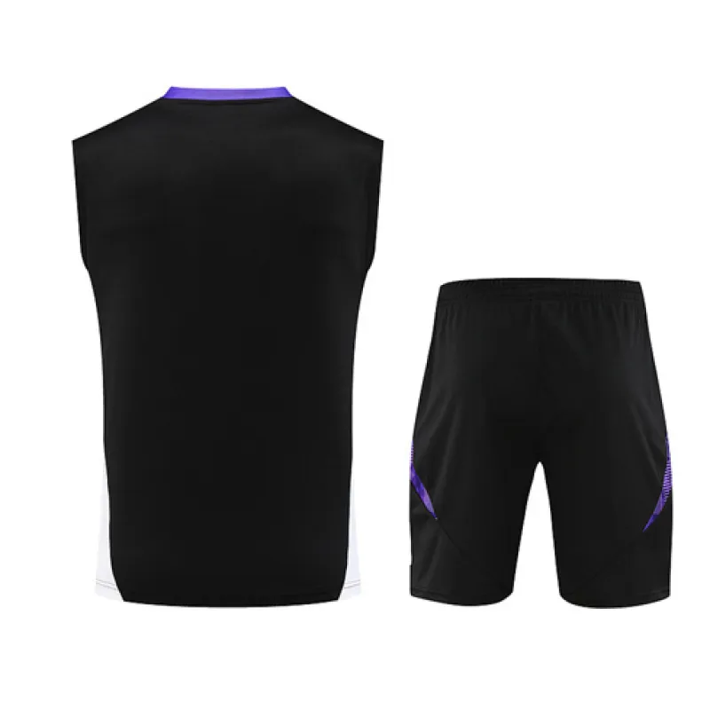 Real Madrid Shorts and Vest Set 2024/25 - Black