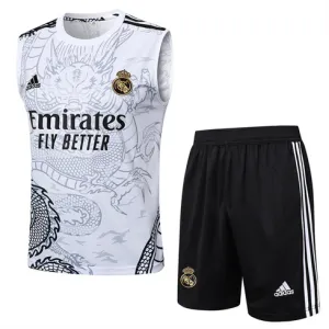 Ensemble de shorts et de gilet du Real Madrid 2024/25 - Blanc