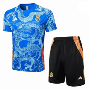 Maillot de formation + shorts du Real Madrid 2024/25 - Bleu