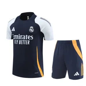 Maillot de formation + shorts du Real Madrid 2024/25 - Bleu