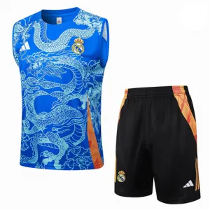 Ensemble de shorts et de gilet du Real Madrid 2024/25 - Bleu