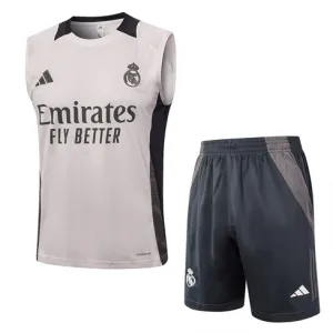 Ensemble de shorts et de gilet du Real Madrid 2024/25 - Gris