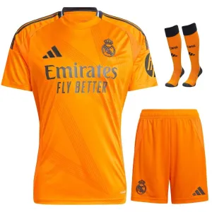 Real Madrid 2024/25 Away Kids' Jersey Set - Orange