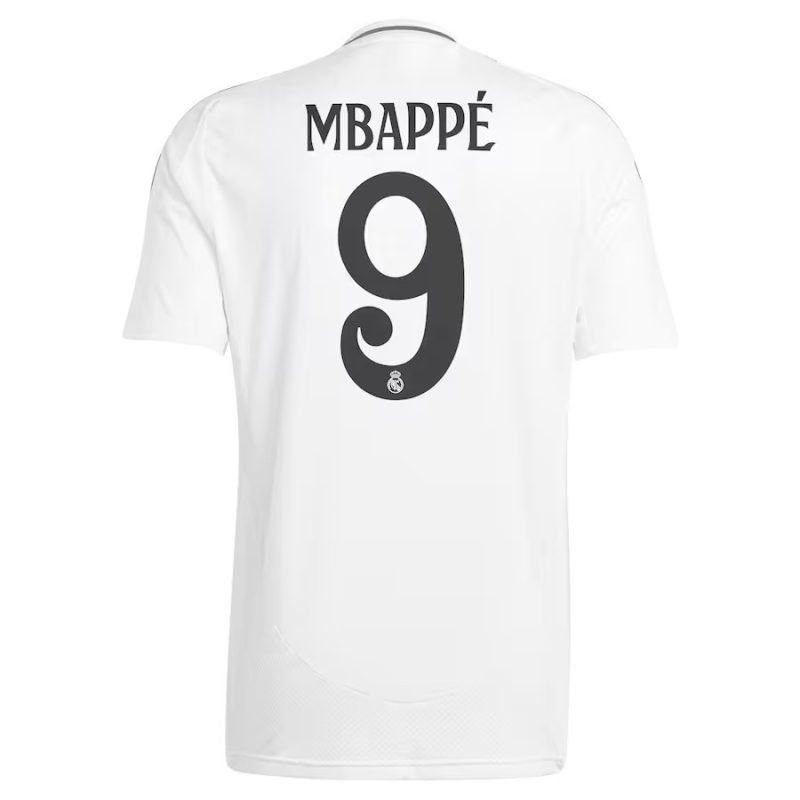 Mbappé Real Madrid 2024/25 Home Kids' Jersey Set - White