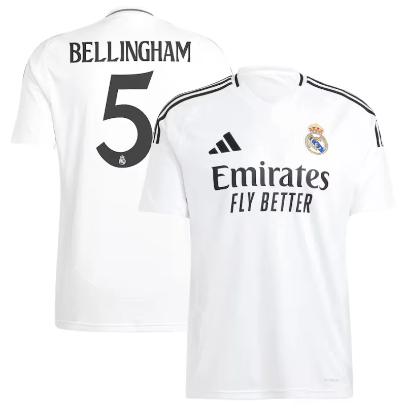 BELLINGHAM Real Madrid 2024/25 Home Jersey - White