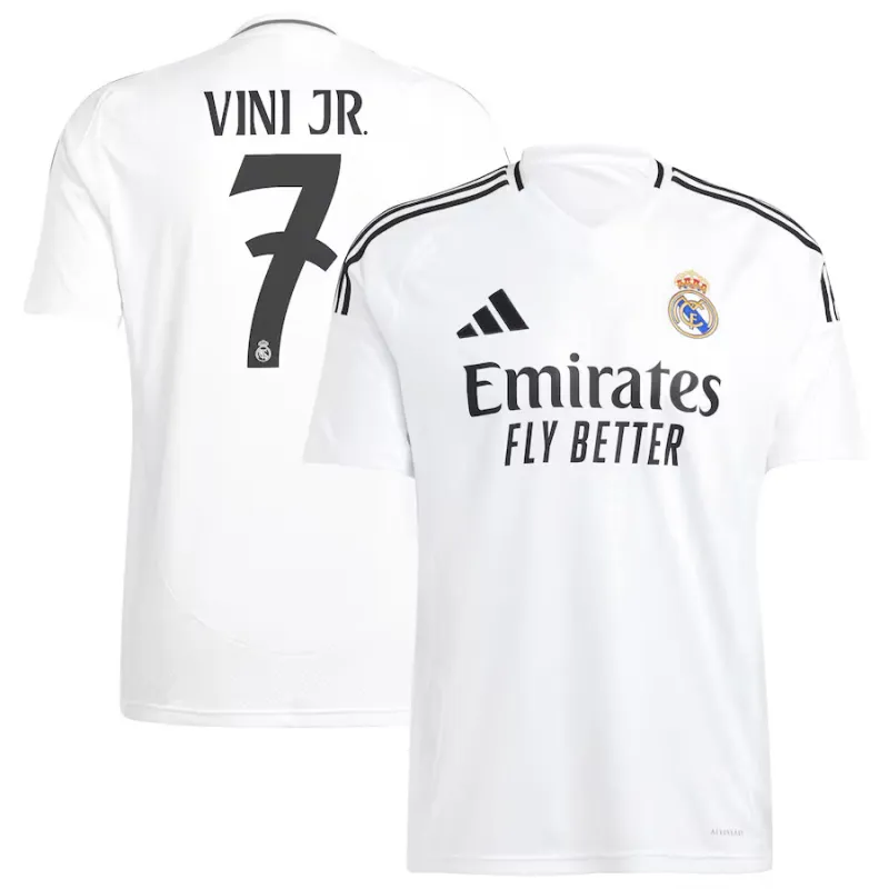 VINI JR - Maglia di casa di Real Madrid 2024/25 - Bianco