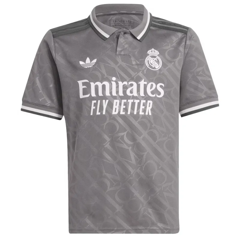 Real Madrid Kinder Drittes Trikot 2024/25 - Grau