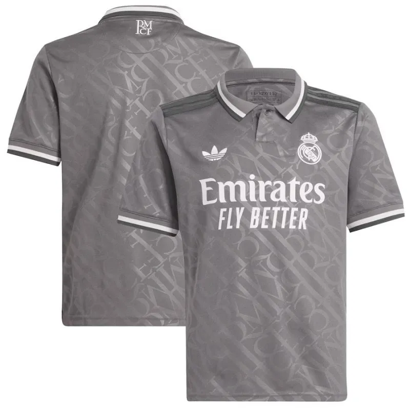 Real Madrid Kinder Drittes Trikot 2024/25 - Grau