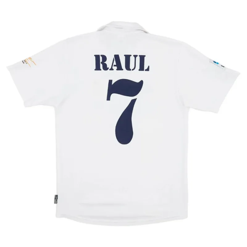Raúl  Real Madrid Retro Jersey 2002/03 Home - White