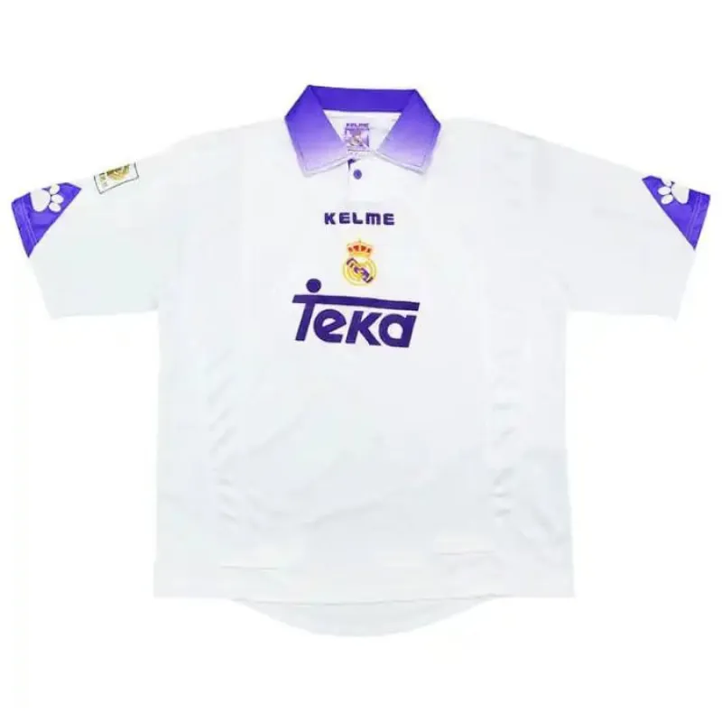 Raúl  Real Madrid Retro Jersey 1997/98 Home - White
