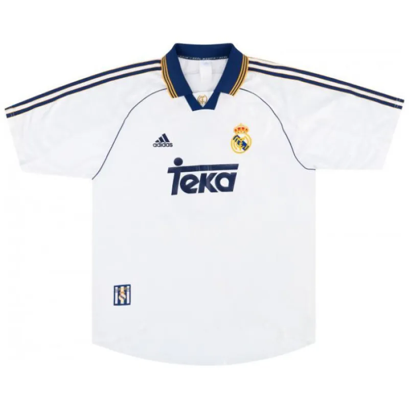 Raúl  Real Madrid Retro Trikot 1998-2000 Heimspiel - Weiß