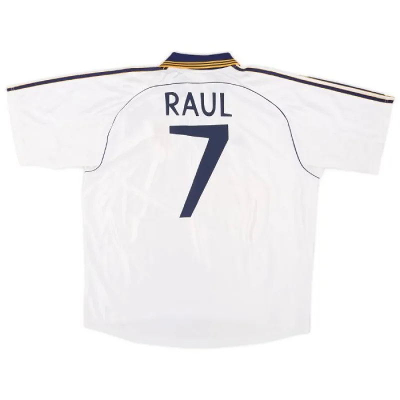 Raúl  Real Madrid Retro Trikot 1998-2000 Heimspiel - Weiß