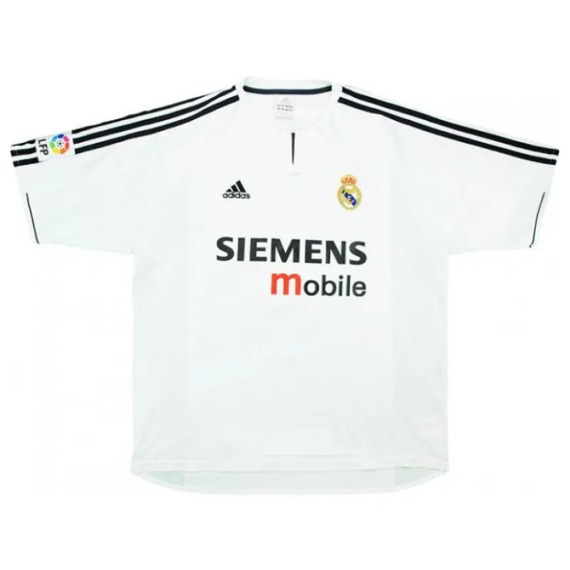 Maglia retro di Raúl  per il Real Madrid, casa 2003/04 - Bianca