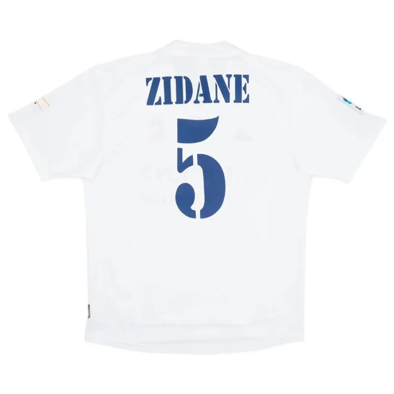 Zidane Real Madrid Retro Jersey 2001/02 Home - White