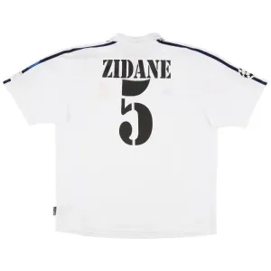 Zidane Real Madrid Retro Jersey 2001/02 Home - White