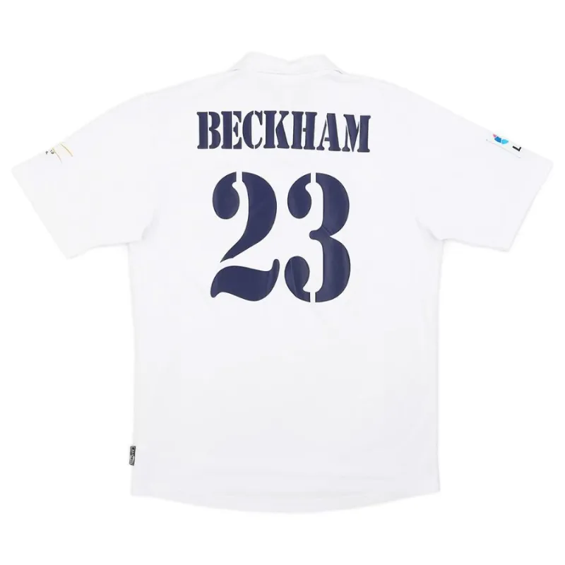 Beckham  Real Madrid Retro Trikot 2002/03 Heimspiel - Weiß