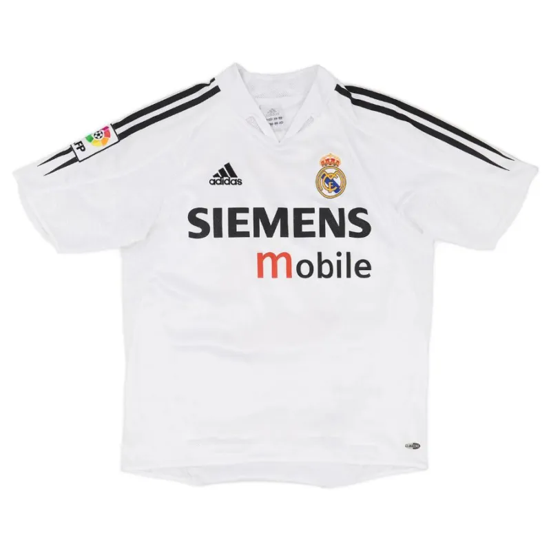 Maglia retro di Beckham  per il Real Madrid, casa 2004/05 - Bianca