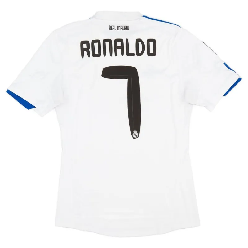 Maglia retro di Cristiano  Ronaldo per il Real Madrid, casa 2010/11 - Bianca