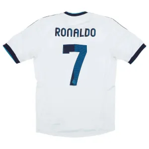 Cristiano  Ronaldo Real Madrid Retro Jersey 2012/13 Home - White