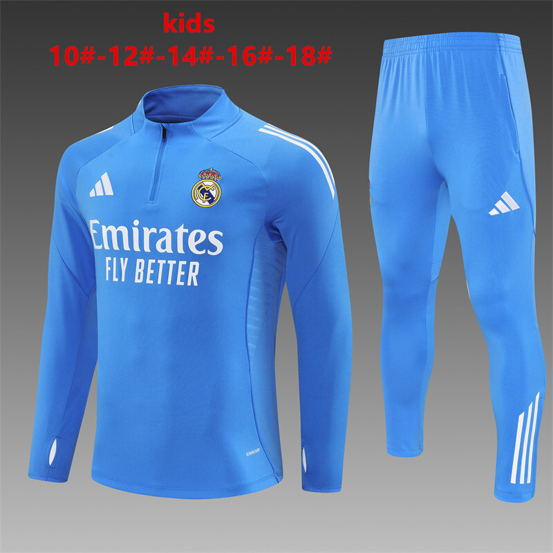 Real Madrid 2025/26 Kinder Sportanzug blau