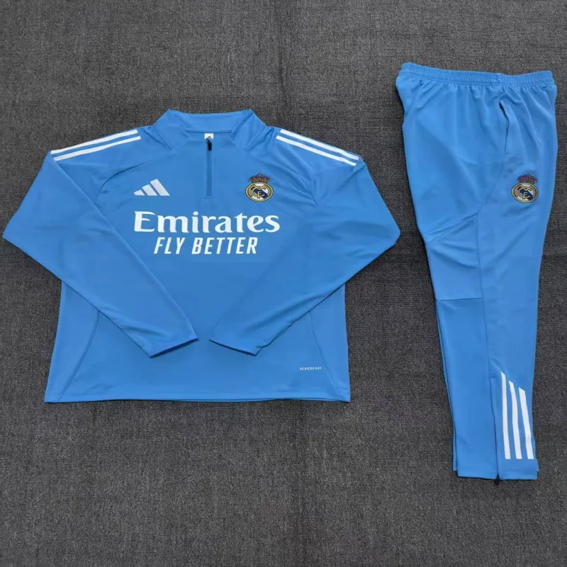 Real Madrid 2025/26 Kinder Sportanzug blau