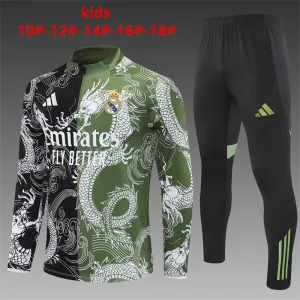 Real Madrid 2025/26 Ensemble Sport Enfant noir vert