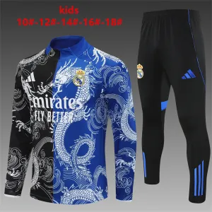 Real Madrid 2025/26 Ensemble Sport Enfant noir bleu
