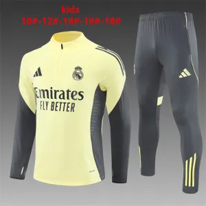 Real Madrid 2025/26 Ensemble Sport Enfant jaune