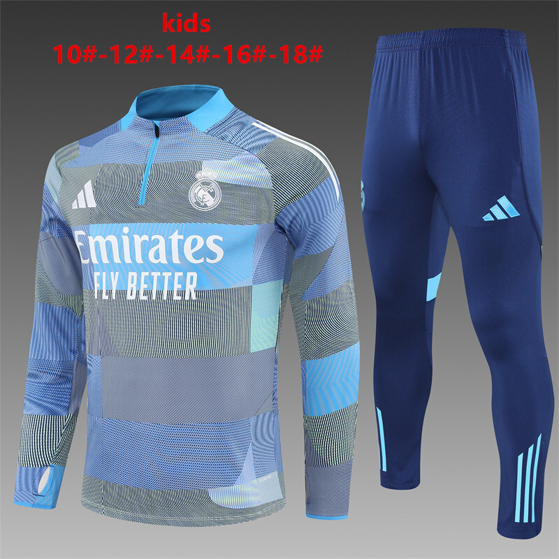 Real Madrid 2025/26 Ensemble Sport Enfant bleu