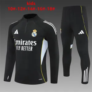 Real Madrid 2025/26 Ensemble Sport Enfant noir