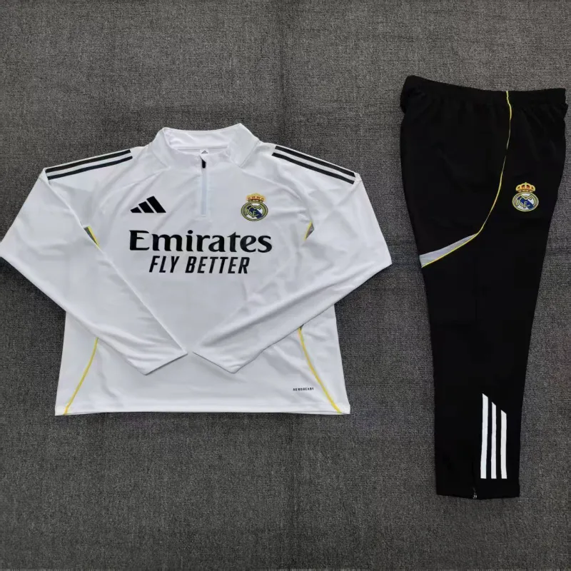Real Madrid 2025/26 Kids Sports Set white