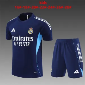 Real Madrid 2025/26 Ensemble Entraînement Enfan bleu