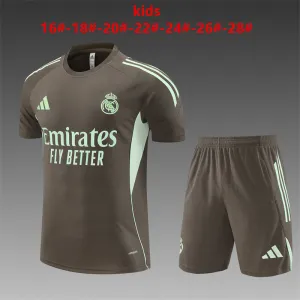 Real Madrid 2025/26 Ensemble Entraînement Enfan kaki
