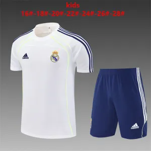 Real Madrid 2025/26 Ensemble Entraînement Enfan blanc