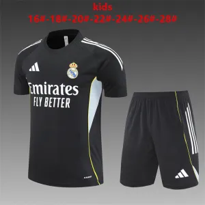 Real Madrid 2025/26 Ensemble Entraînement Enfan noir