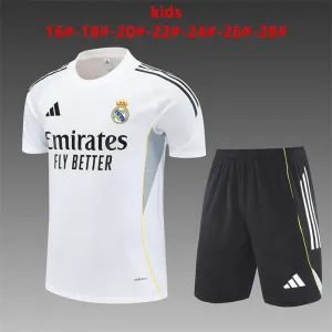 Real Madrid 2025/26 Ensemble Entraînement Enfan blanc