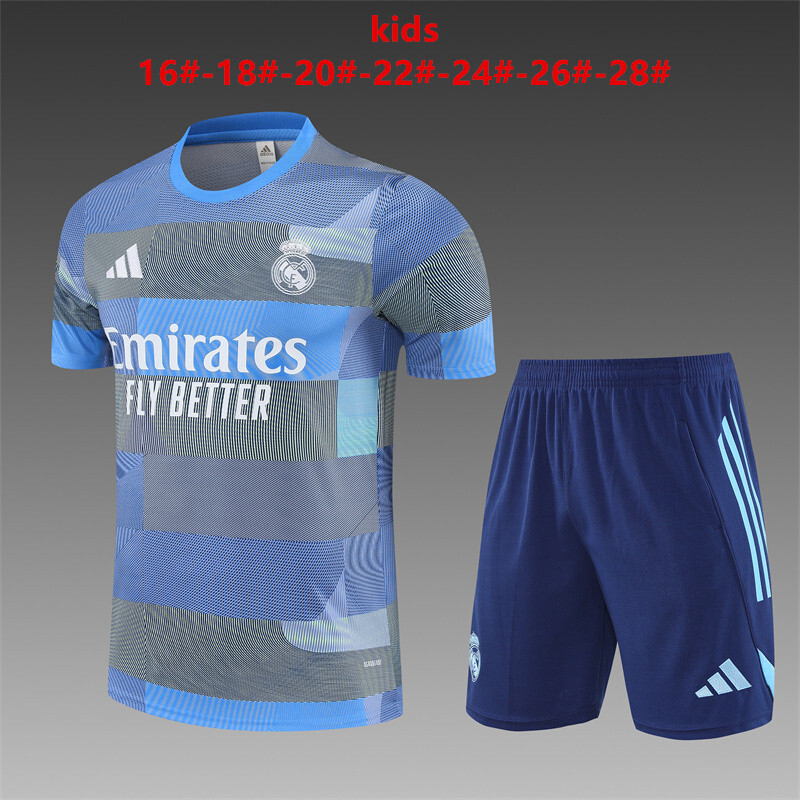 Real Madrid 2025/26 Kids Training Set blue
