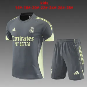 Real Madrid 2025/26 Ensemble Entraînement Enfan gris