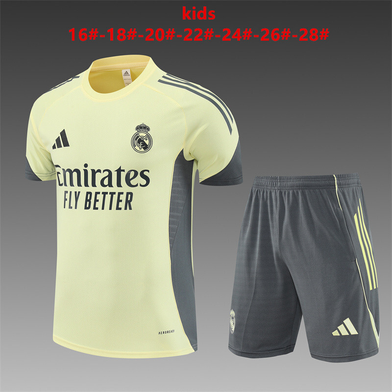 Real Madrid 2025/26 Kids Training Set yellow