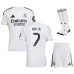 Real Madrid VINI JR Kids' 2025/26 Home Kit - White